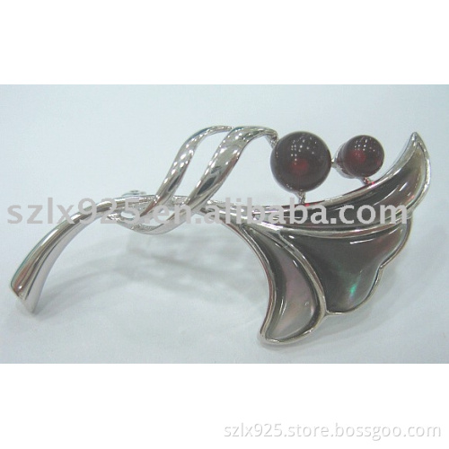 silver brooch